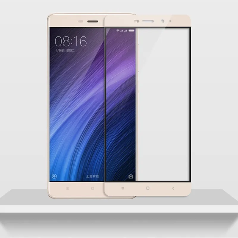 Для Xiaomi Redmi 4 Pro закаленное стекло 0,26 мм 2.5D полное покрытие Защита экрана для Xiaomi Redmi 4 Pro Prime 5,0 дюймов - Цвет: Gold