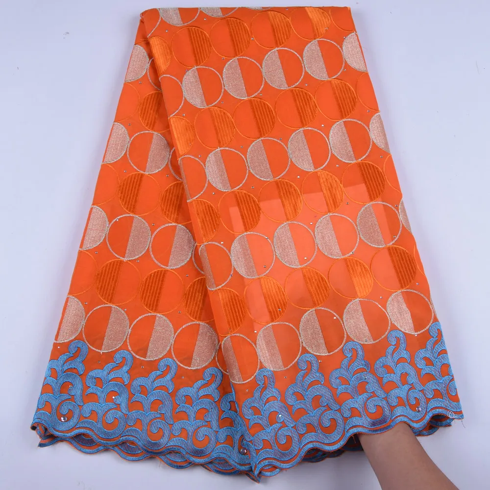 Африканская сухая кружевная ткань швейцарская вуаль с камнями хлопковая