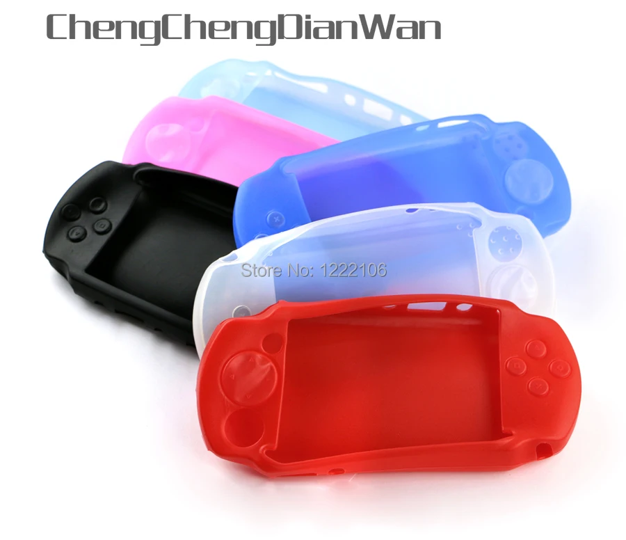 

5PCS Silicone Soft Protective Cover Shell for Sony PSP E 1000 Console PSP E1000 Body Protector Skin Case 5pcs/lot