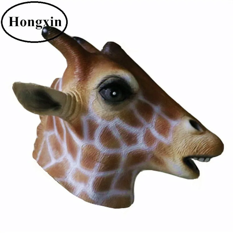 

2018 High Quality Deer Christmas Animal Movie Props Latex Mask For Halloween Party Cosplay