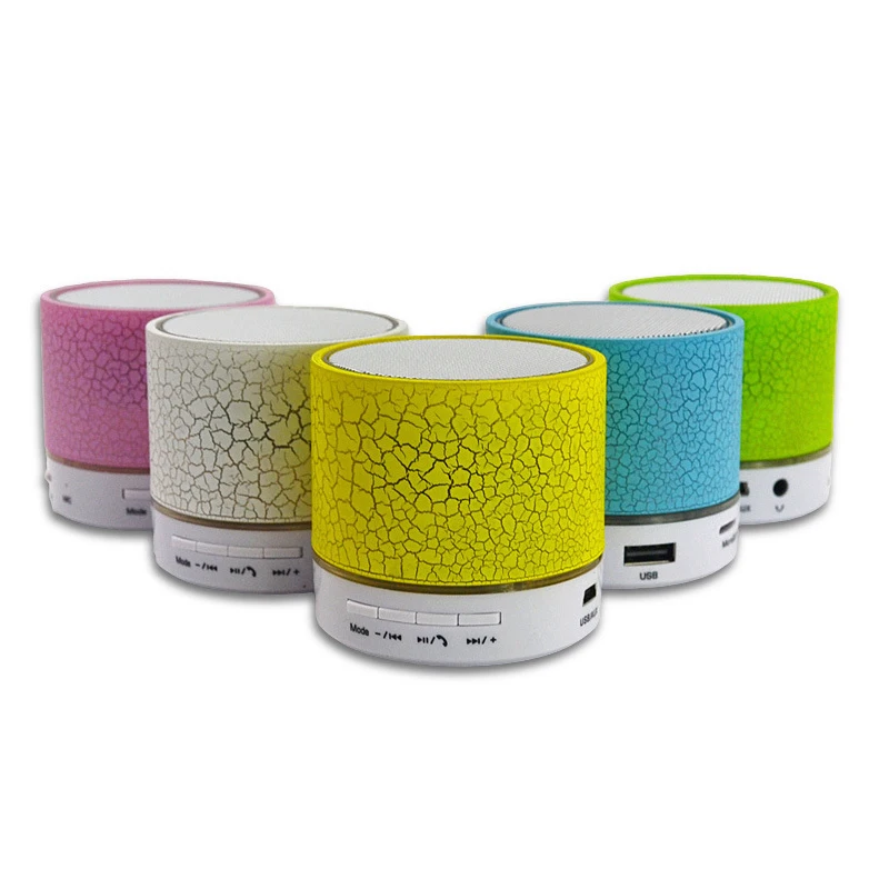 SENDEM A9 Беспроводной мини красочные трещина Bluetooth Динамик световой эффект