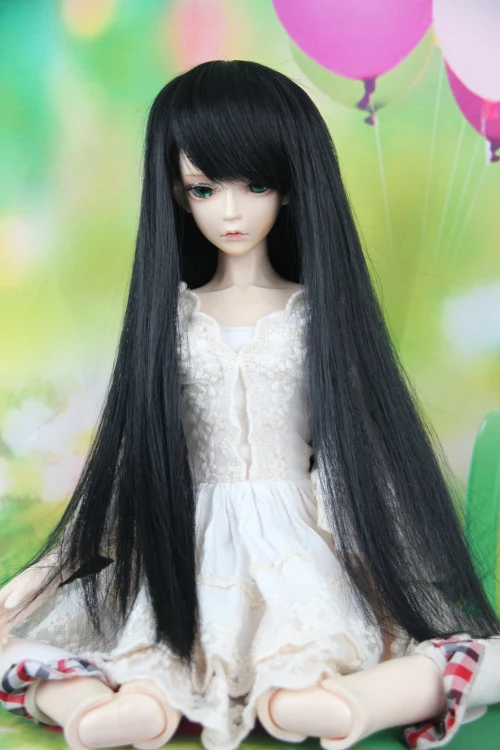 BJD / SD куклы парики Photon/ minifee Хлоя мужчина/кукла женщина черный длинный парик/3/1/1/6