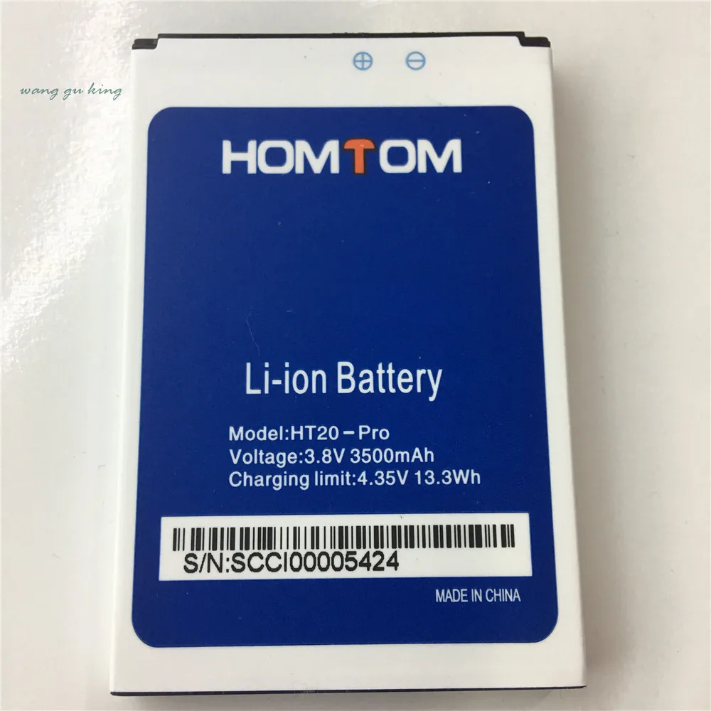 

100% Original new 3.8V 3500mAh For HOMTOM HT20 For HOMTOM HT20 Pro Battery Batterie Baterij Cell Mobile Phone Batteries