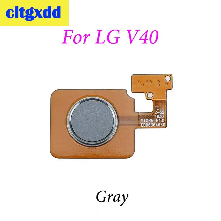 For V40 Gray Cltgxdd Главная Кнопка отпечатков пальцев Сенсор Гибкий Силовой кабель лента Основной ВОЗВРАТ в меню Кнопка для LG V10 V20 V30 V40 - Цвет: For V40 Gray