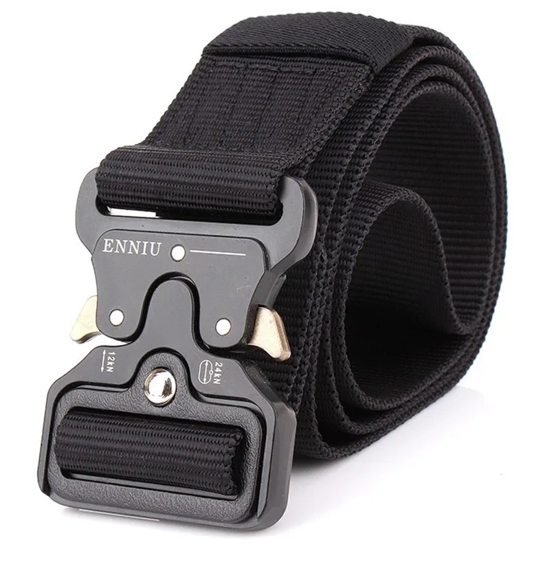 COWATHER nylon belt luxury men belts military outdoor tactical male strap jeans waistband new belt for men fashion metal buckle