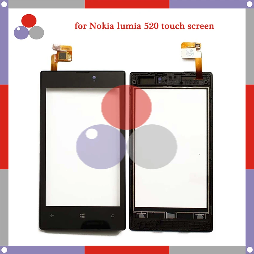 Высокое качество для Nokia Lumia 520 N520 сенсорная панель дигитайзер внешняя стеклянная линза