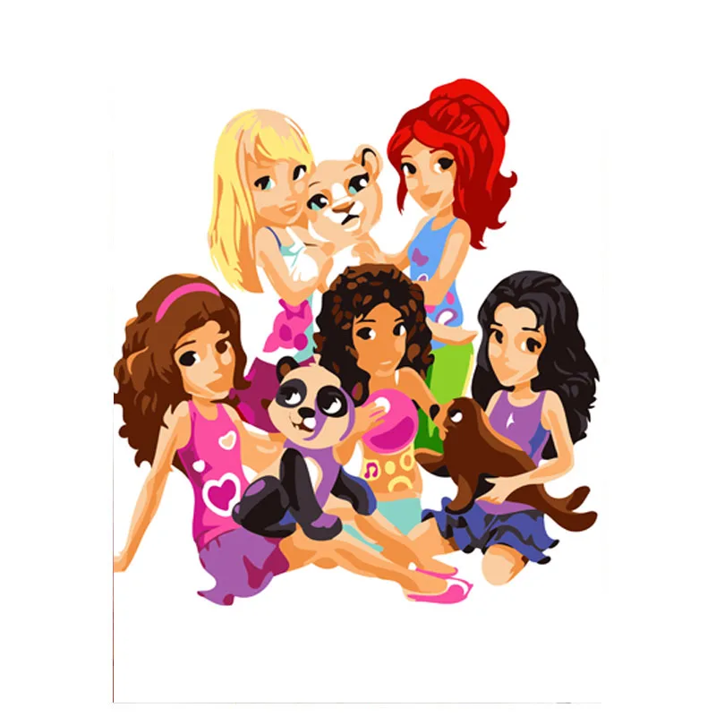 LENTZ классический мультфильм анимация Пони Bao Li наборы картина Diy Краска по номерам