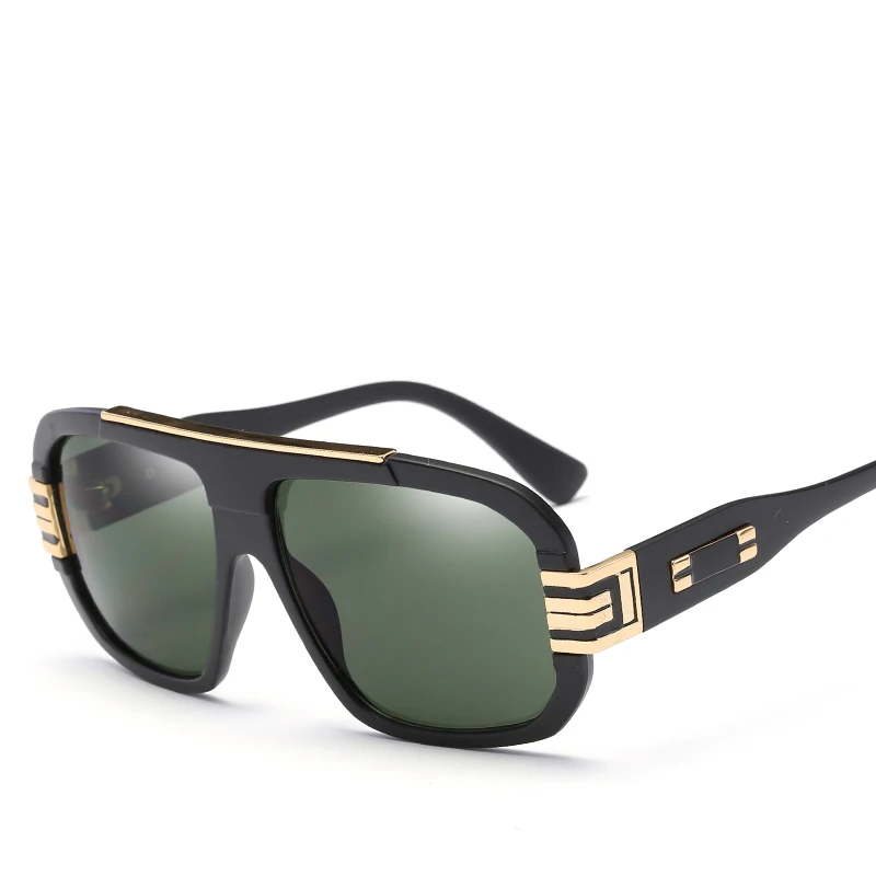 Мужские Винтажные Солнцезащитные очки HINDFIELD большие квадратные солнцезащитные