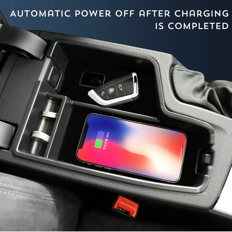 Мобильный телефон с беспроводной зарядкой центральный подлокотник для хранения