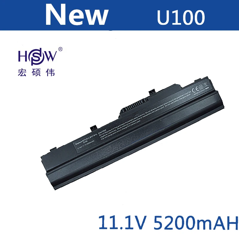HSW перезаряжаемый аккумулятор для MSI Wind U90 U100 U100X U110 U115 U120 U123 Advent 4211 4212 Medion Akoya Mini E1210