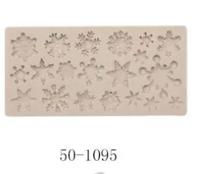 50-1095 CHUANGGE Серия животных жидкие свечи силиконовые DIY помадка для торта рождественские формы для выпечки силиконовая форма Рождество - Цвет: 50-1095