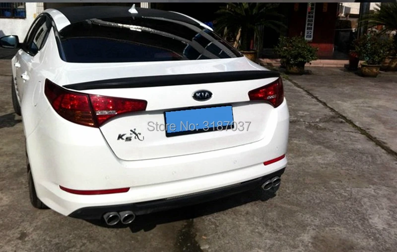 Спойлер для Kia Optima K5 2011 2013 неокрашенный цветной задний спойлер из АБС пластика на