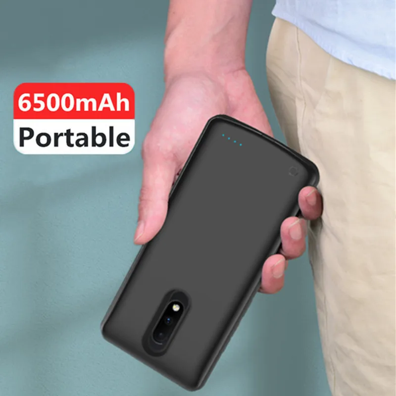 Чехол Power для Oneplus 7 чехол внешнего зарядного устройства 6500 мАч портативный