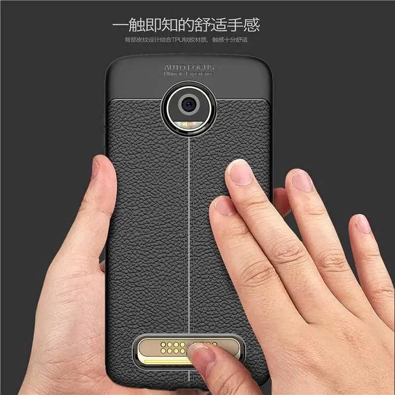 Mokoemi Fashion Lichee Pattern Shock Proof Soft 5.5&quotFor Motorola Moto Z2 Play Case For Phone Cover |