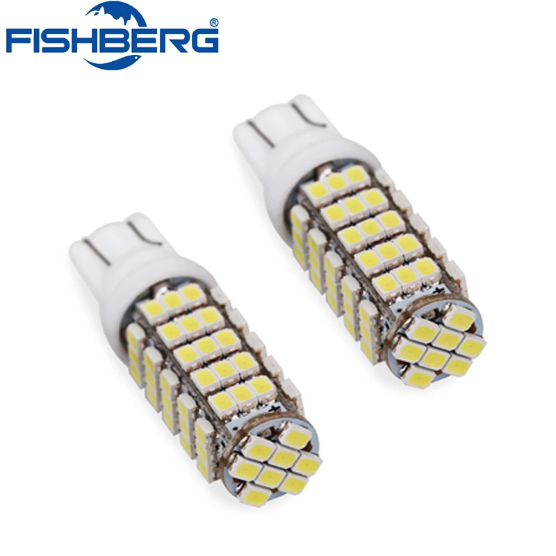 4 шт. T10 68SMD номерной знак светодиодный Автомобильный свет 194 W5W 68 Светодиодная