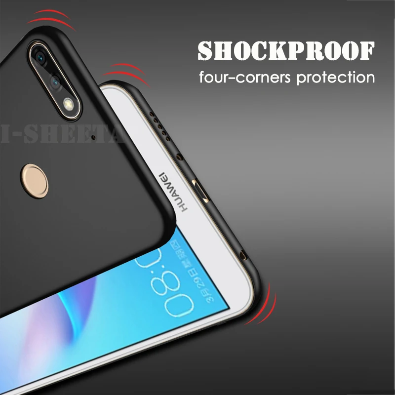 Ударопрочный Мягкий чехол для huawei Y5 Y6 Y7 Y9 Prime 2018 TPU силиконовый тонкий задний