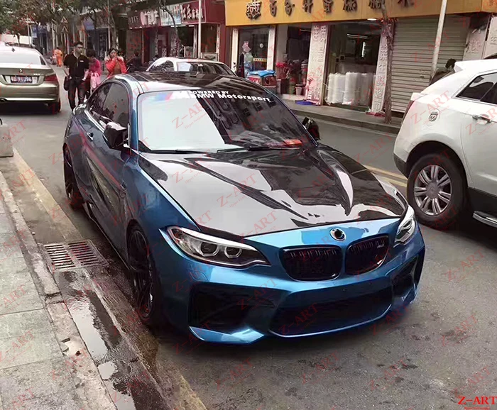 Z-ART углеродное волокно капота двигателя для BMW M2 2015-2019 реальные крышка F87 |