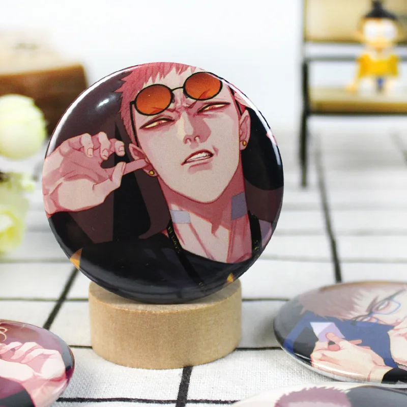 19 дней аниме персонажи моделирование брошь шпильки круглые Жесть значок для