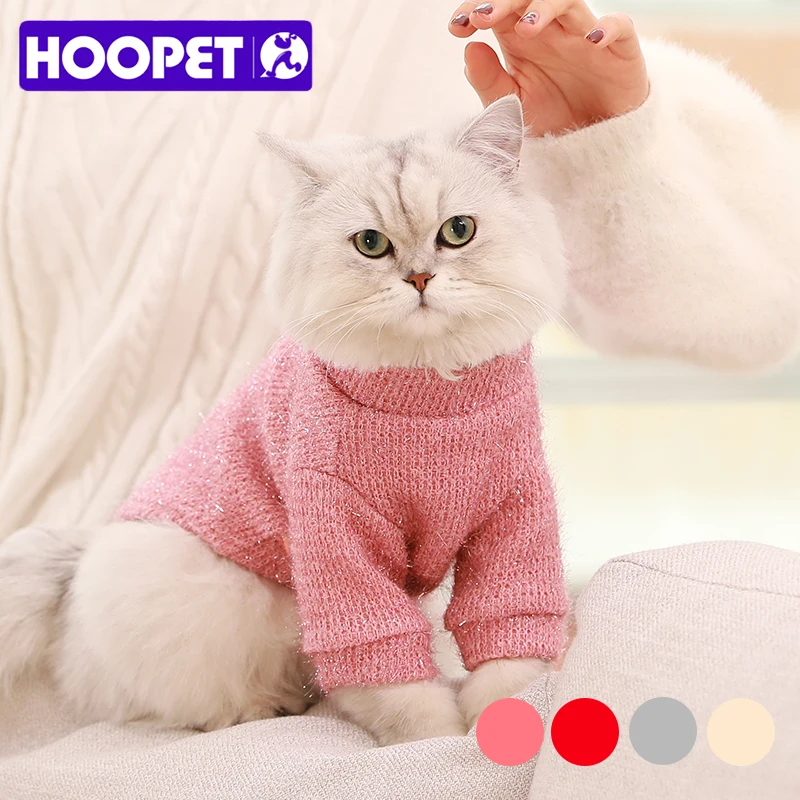 HOOPET Одежда для собак кошек Рождественский свитер шерстяное пальто щенков зимняя