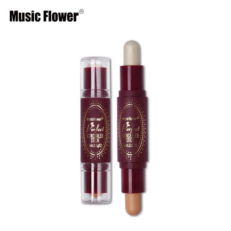 Двухсторонний консилер с цветочным рисунком карандаш для лица блестящая