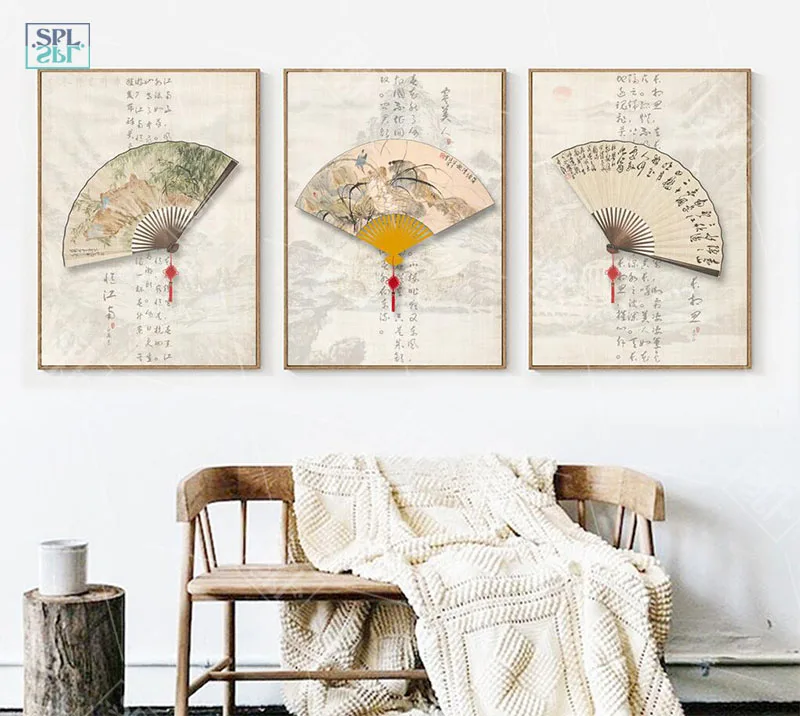 SPLSPL винтажные плакаты в китайском стиле акварельная каллиграфия художественная