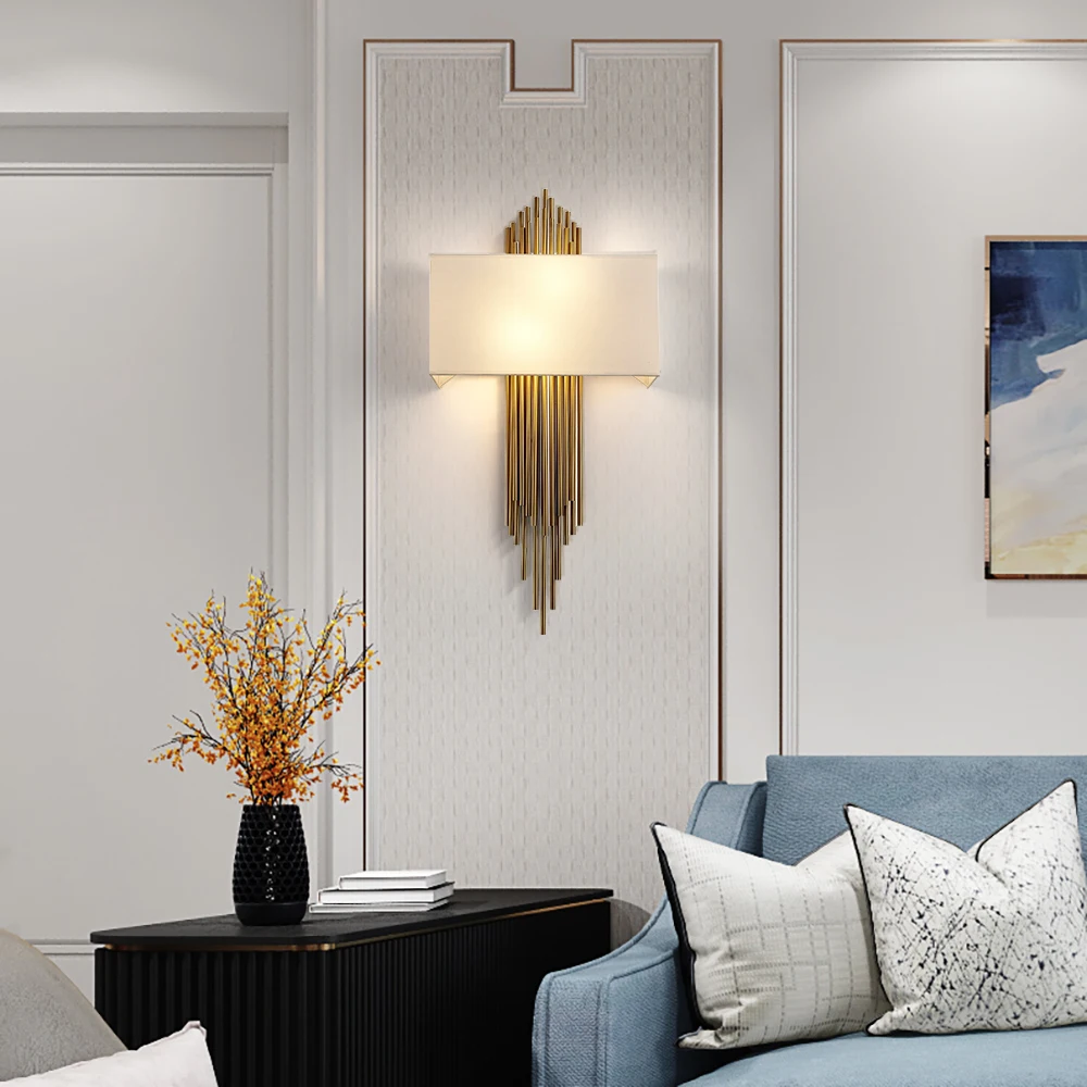 Youlaike Новый современный настенный светильник золотой/хромовый светодиодный бра