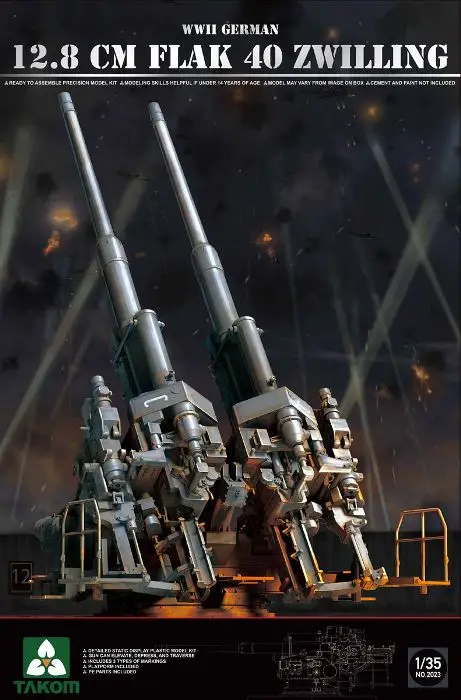 TAKOM 2023 1/35 весы Второй мировой войны Пособия по немецкому языку 12 8 см бронежилет 40