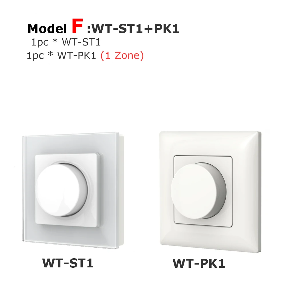 AC Triac Dimmer 220 В 110 в 230 В Беспроводной RF 2,4G пульт дистанционного управления, умный Wifi контроллер с регулируемой яркостью, светодиодный светильник, Triac Dimmer ST1 - Цвет: Model F