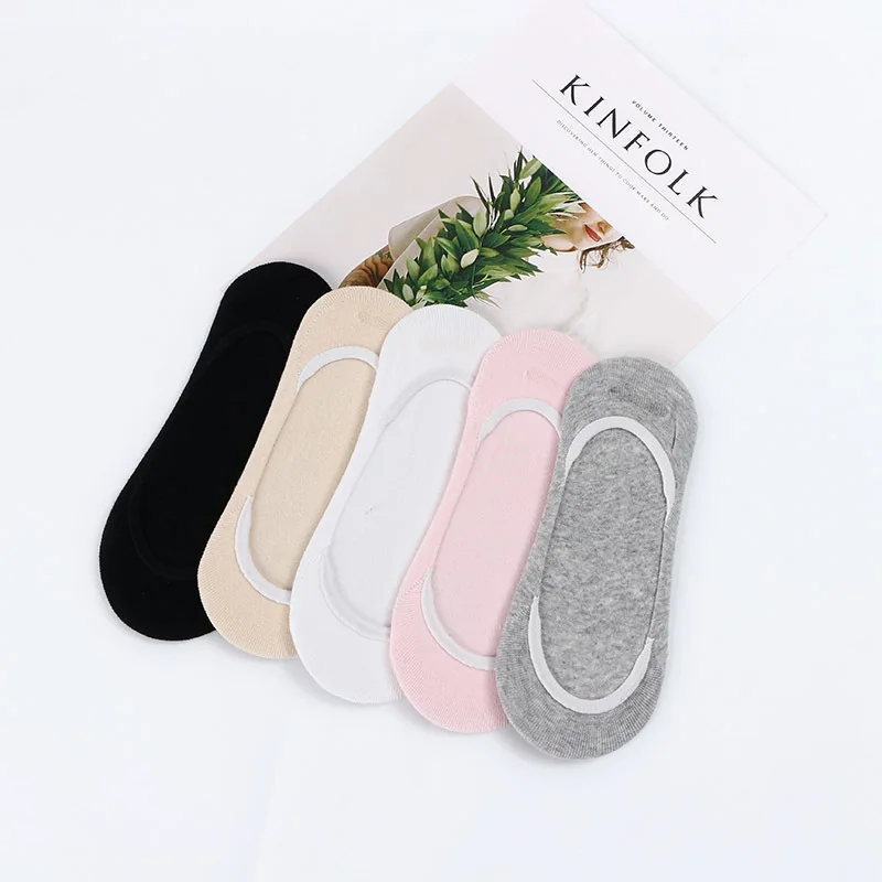 5 пар женские короткие летние носки-Тапочки | Женская одежда