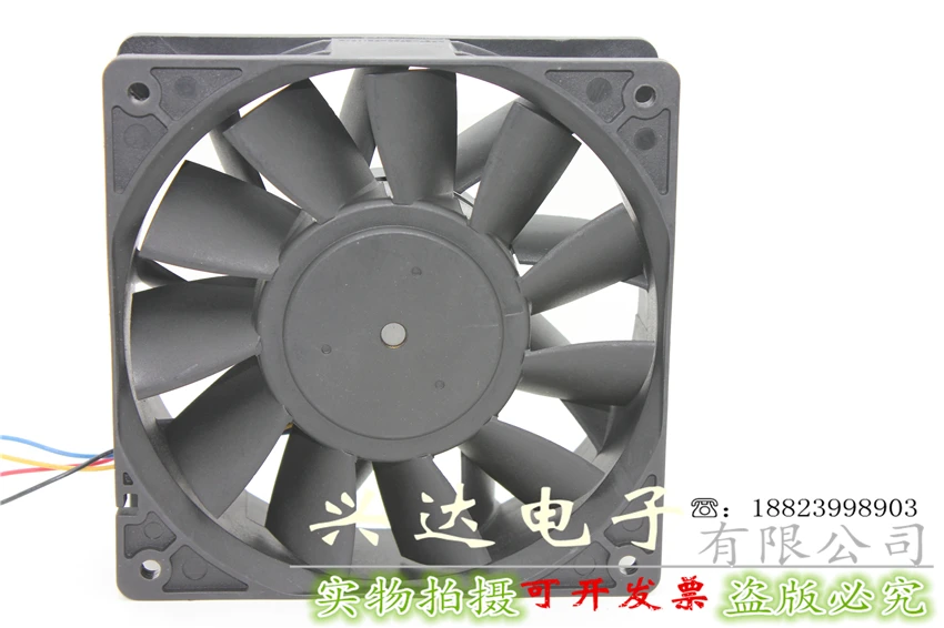 

Genuine PFB1248UHE 12CM 12038 48V 1.20A PFC1248DE 4-wire fan