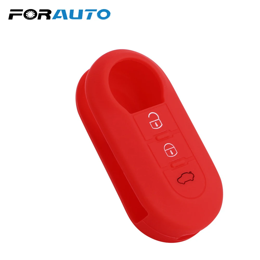 FORAUTO автомобильный Стайлинг флип чехол для автомобильного ключа FIAT 500 500L ABARTH Panda