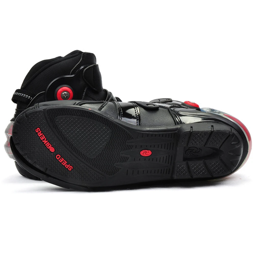Motorcycle Ankle Racing boots speed BIKERS leather race riding street moto Motorbike Touring Chopper protective gear Shoes|motorcycle shoes|racing