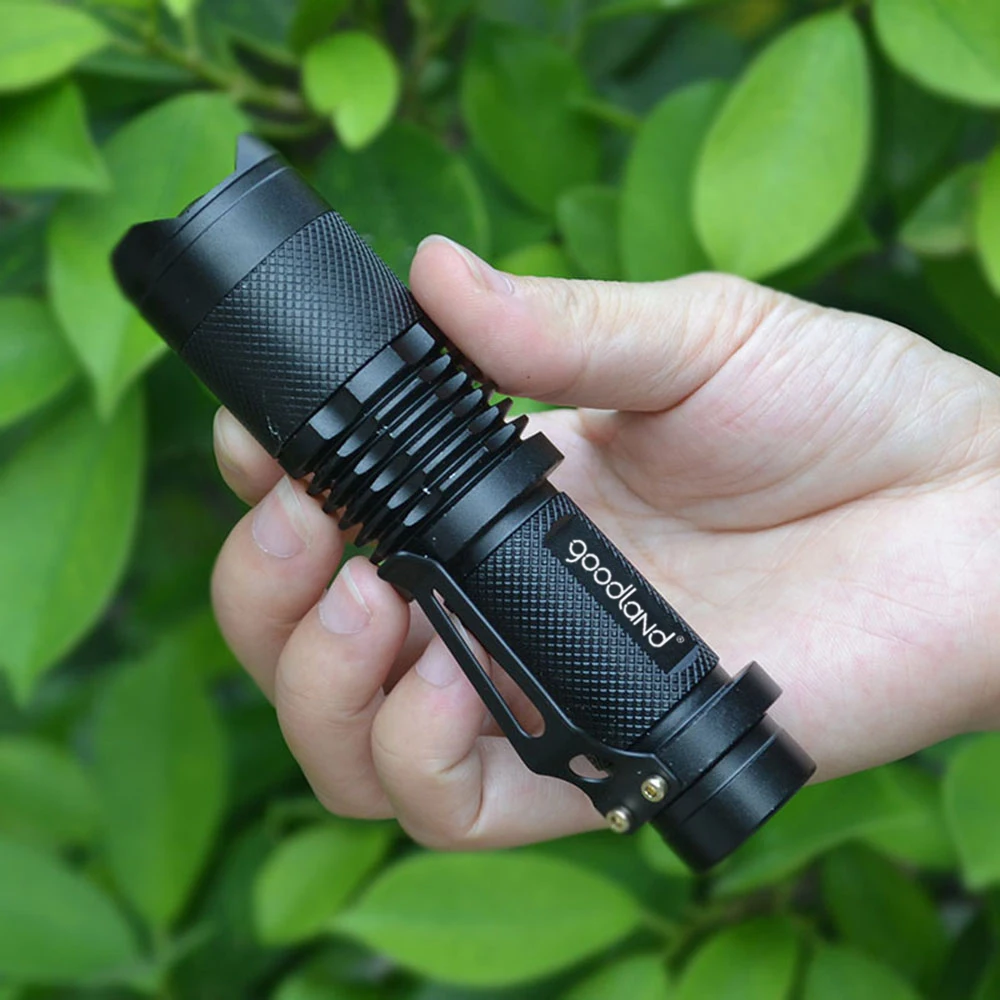 Светодиодный фонарик на аккумуляторах светодиодный факел 18650 T6 тактический