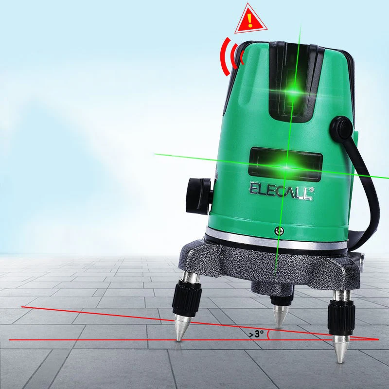 ELECALL 2 перекрестная линия лазерный уровень самонивелирующийся 360 горизонтальный