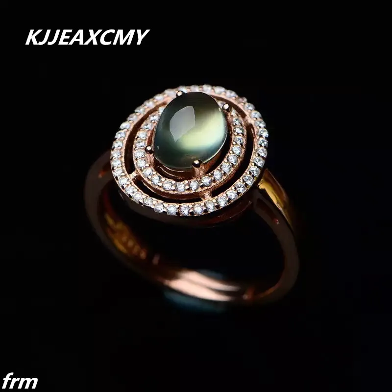 

KJJEAXCMY Fine jewelry Fine Natural grape stone 925 sterling silver female ring wholesale new