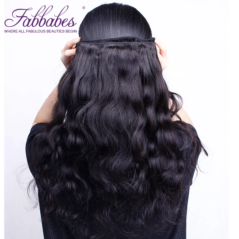 Fabbabes Hair Products Brazilian Remy Body Wave 1 Piece 100% Human Weave Bundles Weaving | Шиньоны и парики
