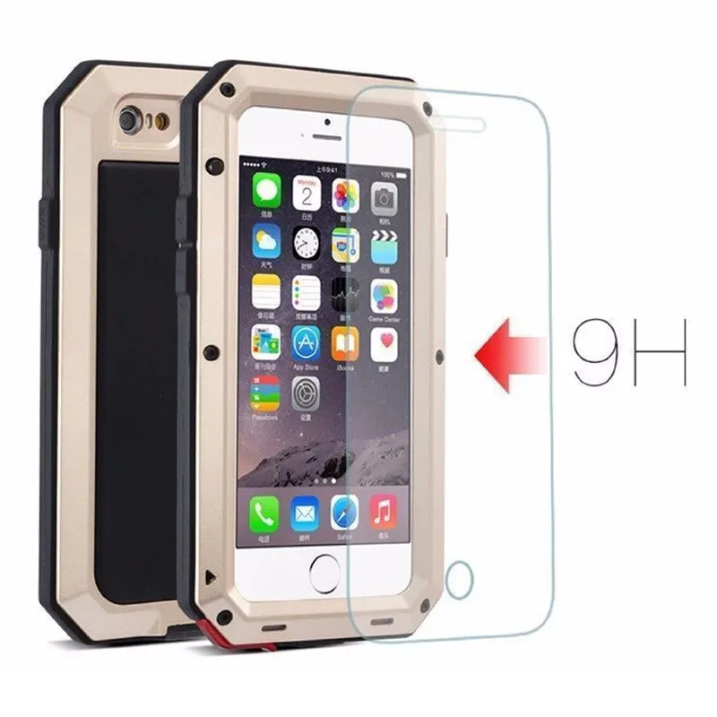 Чехол-накладка для iPhone 5 6 8 7 6S Plus алюминиевый противоударный | Мобильные телефоны