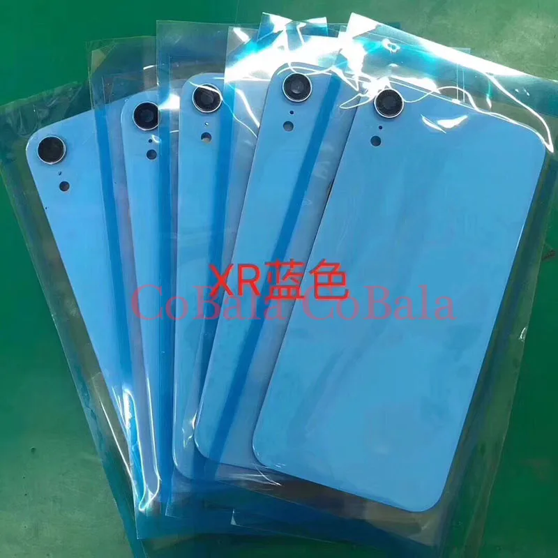 50 шт. OEM 6," панель+ объектив для рамы камеры для iPhone XR Задняя крышка батареи задняя дверь стекло Корпус чехол Запасная часть