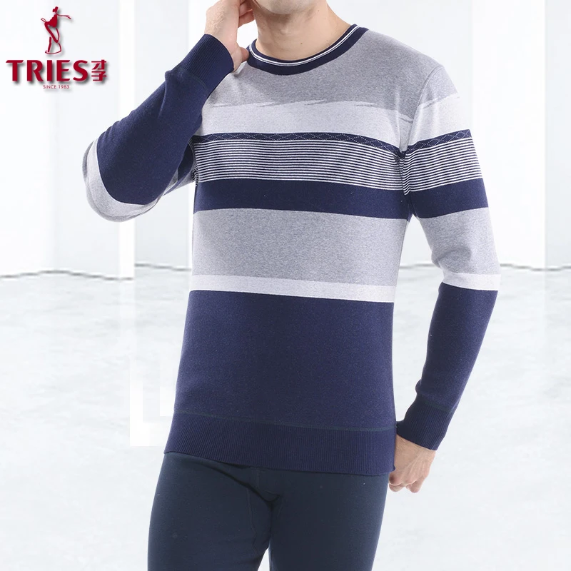 Мужское термобелье TRIES теплое зимнее с длинным рукавом большие размеры L XXXL