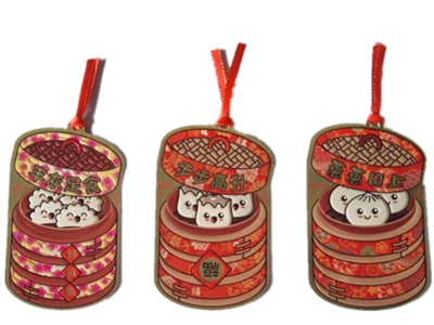 2019 китайский новый год нерегулярные английские Panda пароход слова бумажные пакеты