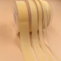 6mm9mm15mm25mm cream nylon single face velvet ribbonnone stretch velour ribbons webbing diy accessories v029