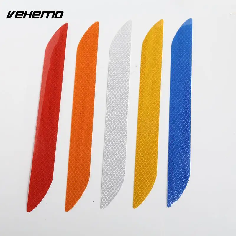 Vehemo 2 шт. 3 размера Светоотражающие предупреждающие полосы лента автомобильный