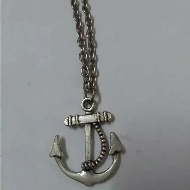 Модные тибетские серебряные подвески в виде матросского якоря массивное
