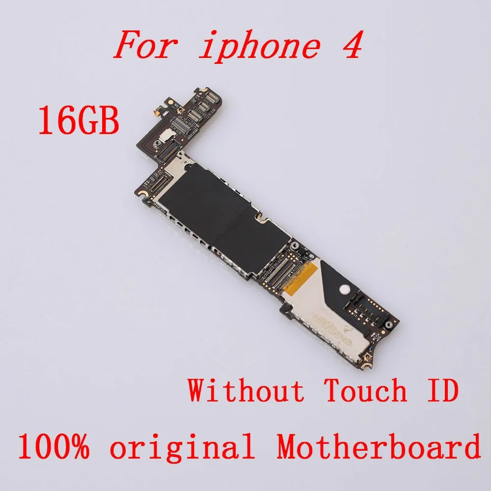 100% оригинальная материнская плата для iPhone 4 16 Гб разблокированная хорошо