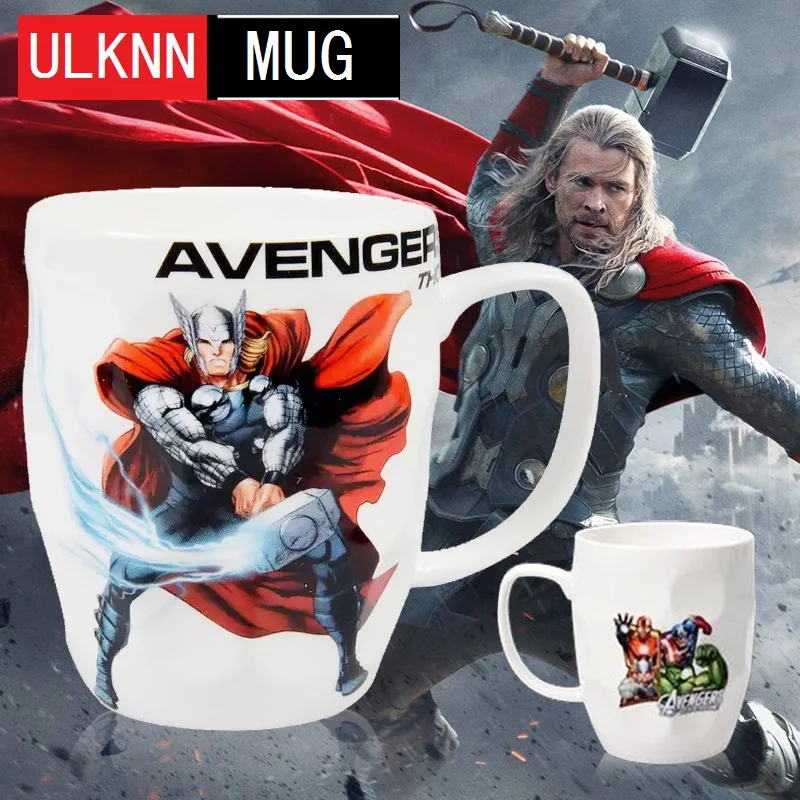 ULKNN Супер Герои Мстители League тема керамические кружки Капитан Америка Железный