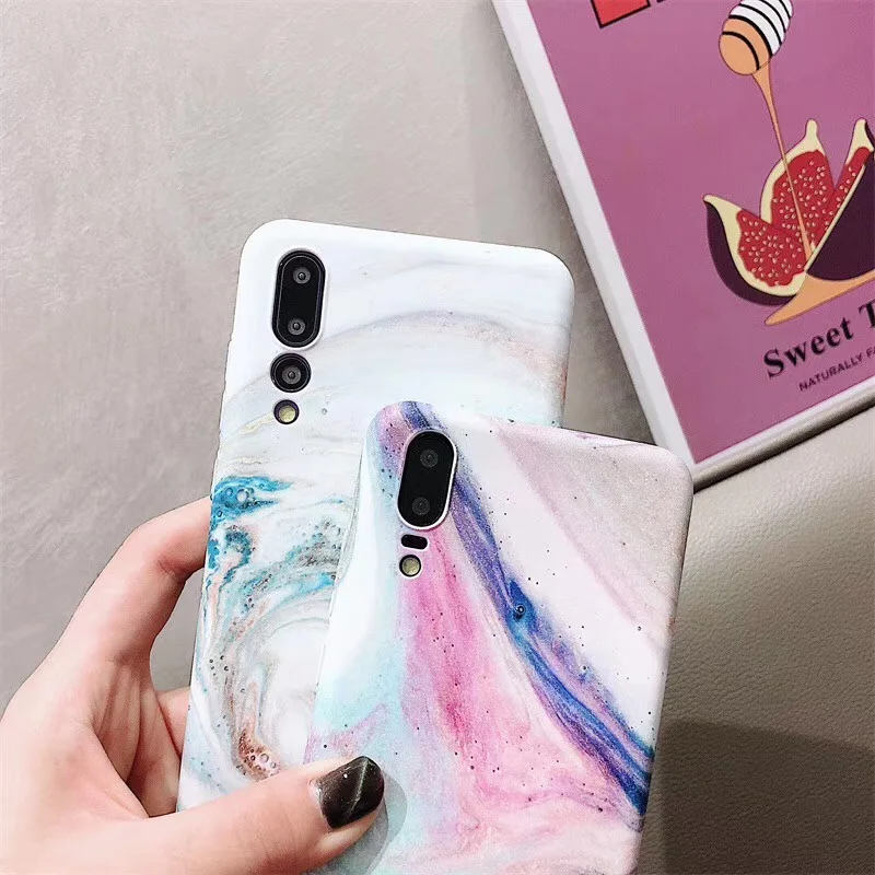 LANCHE мраморный чехол для телефона Funda Huawei P20 Lite Honor V10 10 V9 Nova 2s 3e 3 Мраморный Твердый Pro