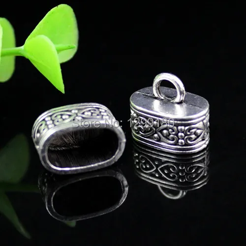 50pcs Cord Crimp End Caps Buckle Tips for Necklace Bracelet Ropes Cords Connectors Clasp DIY Accessories 15x13x10mm K00524 | Украшения и