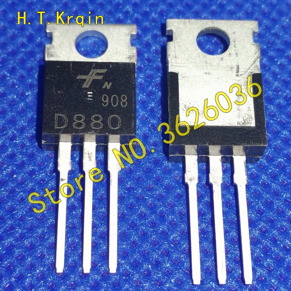 

10PCS 2SD880 D880 TO-220 TO220 NPN EPITAXIAL SILICON TRANSISTOR(LOW FREQUENCY POWER AMPLIFIER) 3A 60V 30W