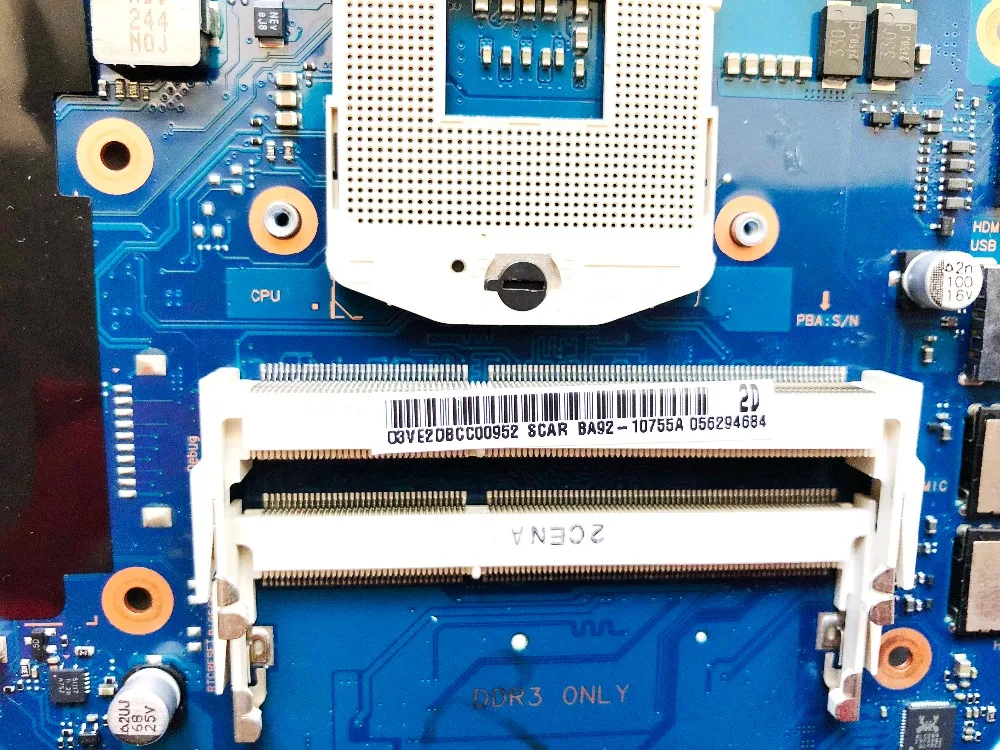 Оригинальное для Samsung NP300E4C Материнская плата ноутбука HM70 GT620M 1 ГБ BA92-10755A