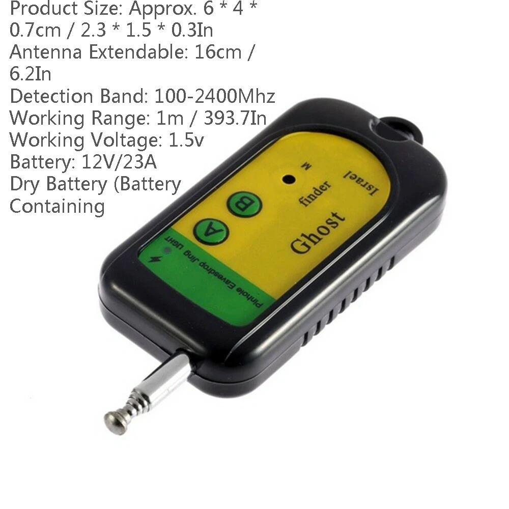 100 2400 МГц GSM сигнализация беспроводной сигнал RF детектор Tracer мини камера Finder Ghost